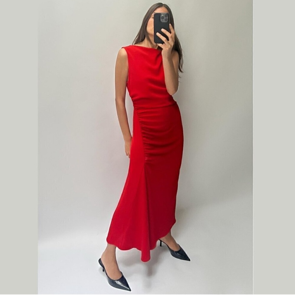 Zara Golden Appliqué Midi Dress: Dress to Impress Size M